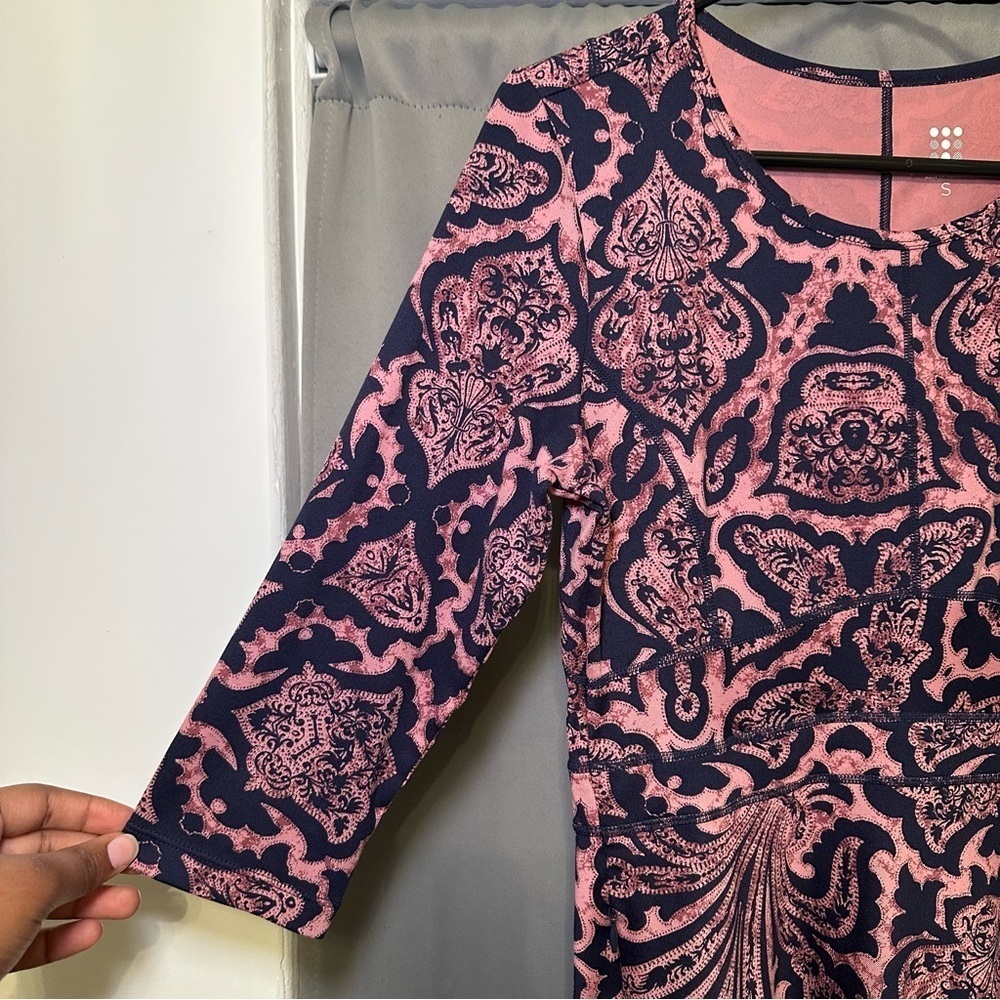 Title Nine Patterned 1/4 Sleeve Athletic Sporty Camping Hiking Dress Size Small - Picture 11 of 16